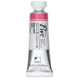 PWC Extra Fine Professional Watercolor - Brilliant Pink, 15 ml, Tube (Front)