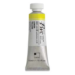 PWC Extra Fine Professional Watercolor - Lemon Yellow, 15 ml, Tube
