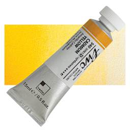 PWC Extra Fine Professional Watercolor - Cadmium Yellow, 15 ml, Tube and swatch