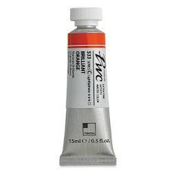 PWC Extra Fine Professional Watercolor - Brilliant Orange, 15 ml, Tube