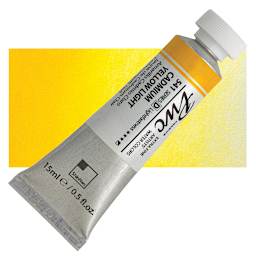 PWC Extra Fine Professional Watercolor - Cadmium Yellow Light, 15 ml, Tube and swatch