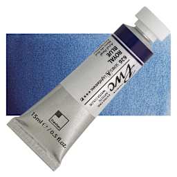 PWC Extra Fine Professional Watercolor - Royal Blue, 15 ml, Tube and swatch