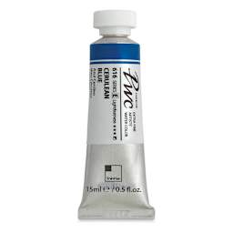PWC Extra Fine Professional Watercolor - Cerulean Blue, 15 ml, Tube