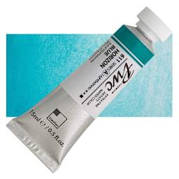 PWC Extra Fine Professional Watercolor - Horizon Blue, 15 ml, Tube and swatch