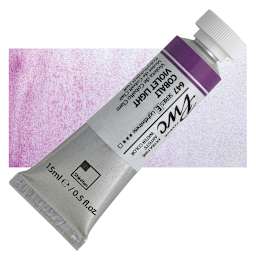 PWC Extra Fine Professional Watercolor - Cobalt Violet Light, 15 ml, Tube and swatch