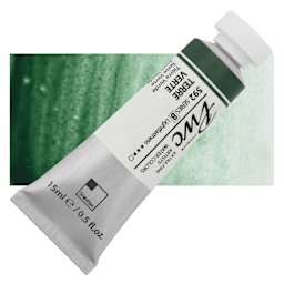 PWC Extra Fine Professional Watercolor - Terre Verte, 15 ml, Tube and swatch
