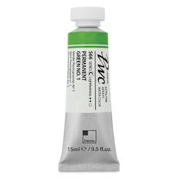 ShinHan PWC Extra Fine Professional Watercolor - Permanent Green 1, 15 ml, Tube
