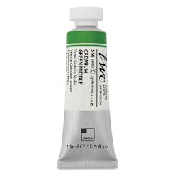 ShinHan PWC Extra Fine Professional Watercolor - Cadmium Green Middle, 15 ml, Tube