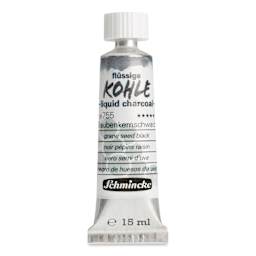 Schmincke Liquid Charcoal - Grape Seed Black, 15 ml Tube