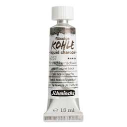 Schmincke Liquid Charcoal - Peach Stone Black, 15 ml Tube