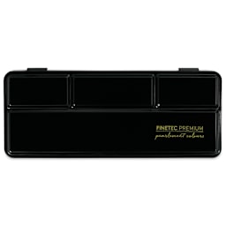 Finetec Premium Pearlescent Watercolor Pans Set - Four Elements, Set of 24 front of tin case