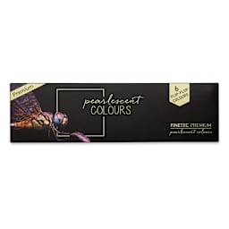 Finetec Premium Watercolor Pans Set - Flip-Flop, Set of 6 (Front of packaging)