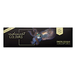 Finetec Premium Watercolor Pans Set - Iridescent High Sparkle, Set of 6 (Front of packaging)