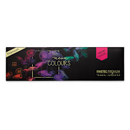 Finetec Premium Watercolor Pans Set - Neon, Set of 6 (Front of packaging)