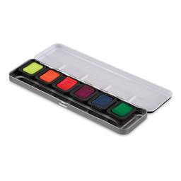 Finetec Premium Watercolor Pans Set - Neon, Set of 6