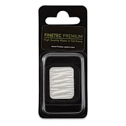 Finetec Premium Watercolor Pan - White (Pearlescent), In packaging.