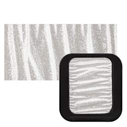 Finetec Premium Watercolor Pan - White (Pearlescent) pan and swatch