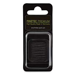 Finetec Premium Watercolor Pan - Galaxy Black (Pearlescent), In packaging.