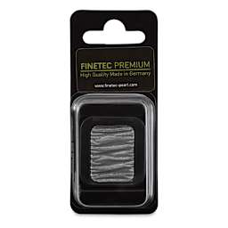 Finetec Premium Watercolor Pan - Pewter (Pearlescent), In packaging.