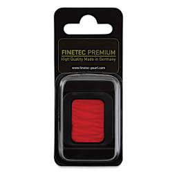 Finetec Premium Watercolor Pan - Neon Magenta, In packaging.