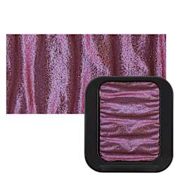 Finetec Premium Watercolor Pan - Pink/Orange (Flip-Flop) pan and swatch