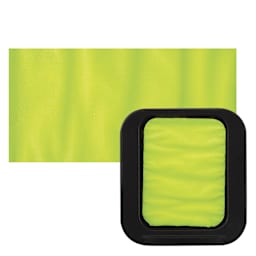 Finetec Premium Watercolor Pan - Neon Yellow Afterglow pan and swatch