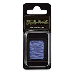 Finetec Premium Watercolor Pan - Blue Violet (Pearlescent), In packaging.