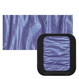 Finetec Premium Watercolor Pan - Blue Violet (Pearlescent) pan and swatch