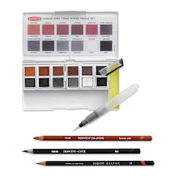 Derwent Shade and Tone Mixed Media Set (Set contents)