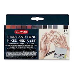 Derwent Shade and Tone Mixed Media Set (Front of packaging)