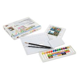 Niji Premier Watercolor Tubes - Exploring Watercolors, Set of 19, 6 ml