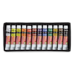 Richeson Watercolor Tubes Set - Set of 12, Assorted Colors, 12 ml, Tubes (Tubes in tray)