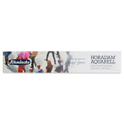 Front of packaging for Schmincke Horadam Aquarell Watercolor Pans - Set of 12, Hazel Soan Colors, Half Pans