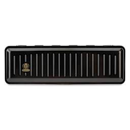 Schmincke Horadam Aquarell Artist Watercolor - Set of 12, Assorted, Half Pans, Special Black Metal Box top of case