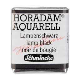 Schmincke Horadam Aquarell Artist Watercolor - Lamp Black, Half Pan