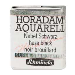 Schmincke Horadam Aquarell Watercolor - Haze Black, Half Pan