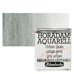 Schmincke Horadam Aquarell Watercolor - Urban Grey, Supergranulation, Half Pan and swatch
