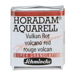 Schmincke Horadam Aquarell Artist Watercolor - Volcano Red, Supergranulation, Half Pan