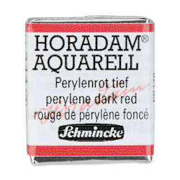Schmincke Horadam Aquarell Artist Watercolor - Perylene Dark Red, Half Pan