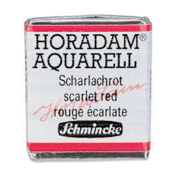 Schmincke Horadam Aquarell Artist Watercolor - Scarlet Red, Half Pan