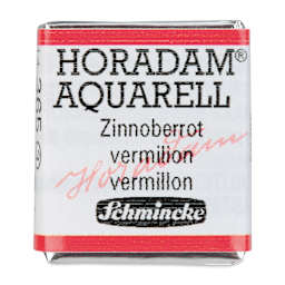 Schmincke Horadam Aquarell Artist Watercolor - Vermilion, Half Pan