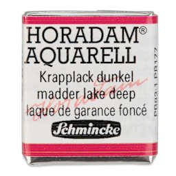 Schmincke Horadam Aquarell Watercolor - Madder Lake Deep, Half Pan