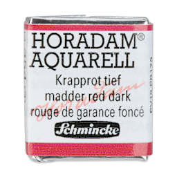 Schmincke Horadam Aquarell Artist Watercolor - Madder Red Dark, Half Pan