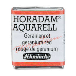 Schmincke Horadam Aquarell Artist Watercolor - Geranium Red, Half Pan