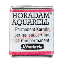 Schmincke Horadam Aquarell Artist Watercolor - Permanent Carmine, Half Pan