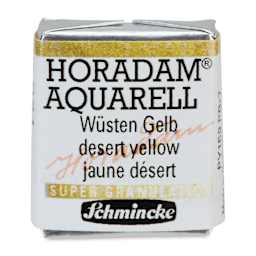 Schmincke Horadam Aquarell Artist Watercolor - Desert Yellow, Supergranulation, Half Pan