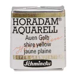 Schmincke Horadam Aquarell Artist Watercolor - Shire Yellow, Supergranulation, Half Pan