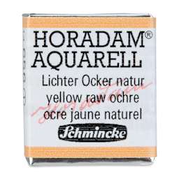 Schmincke Horadam Aquarell Watercolor - Yellow Raw Ochre, Half Pan