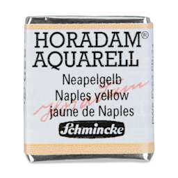 Schmincke Horadam Aquarell Watercolor - Naples Yellow, Half Pan