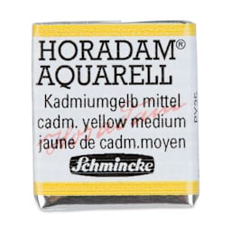 Schmincke Horadam Aquarell Artist Watercolor - Cadmium Yellow Medium, Half Pan